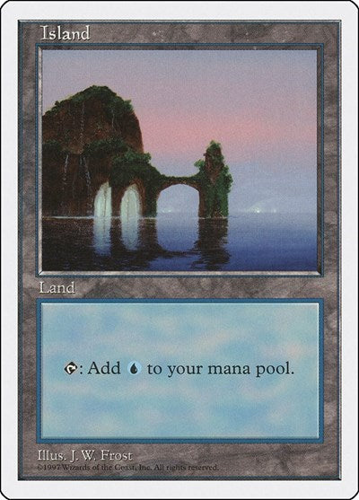 Island 434 (5ED) #434 Land (Heavily Played) Fifth Edition Magic: The Gathering: 1997