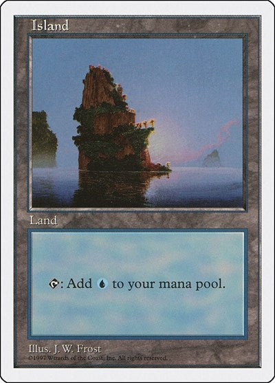 Island 435 (5ED) #435 Land (Heavily Played) Fifth Edition Magic: The Gathering: 1997