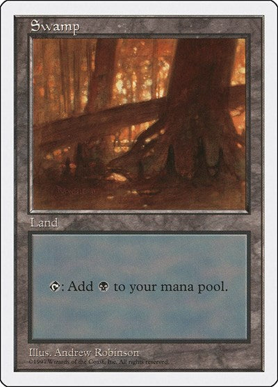 Swamp 440 (5ED) #440 Land (Moderately Played) Fifth Edition Magic: The Gathering: 1997