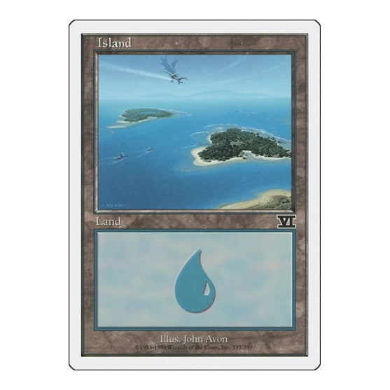 Island 337 (6ED) #337 Land (Lightly Played) Classic Sixth Edition Magic: The Gathering: 1999