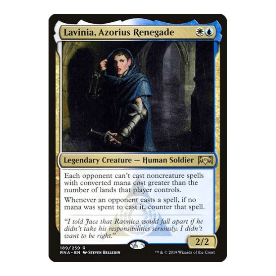 Lavinia Azorius Renegade (RNA) #189 Rare (Heavily Played) Ravnica Allegiance Magic: The Gathering: 2019