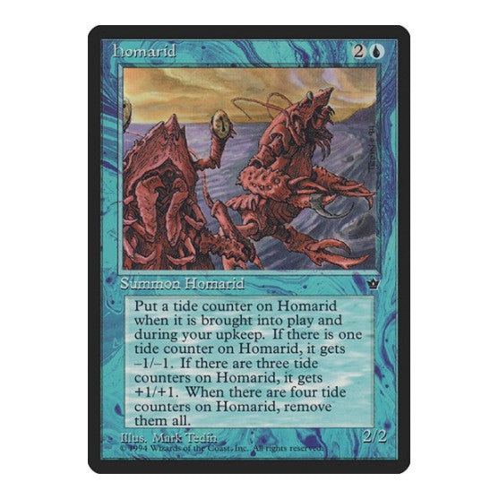 Homarid (Tedin) (FEM) #19c Common (Heavily Played) Fallen Empires Magic: The Gathering: 1994