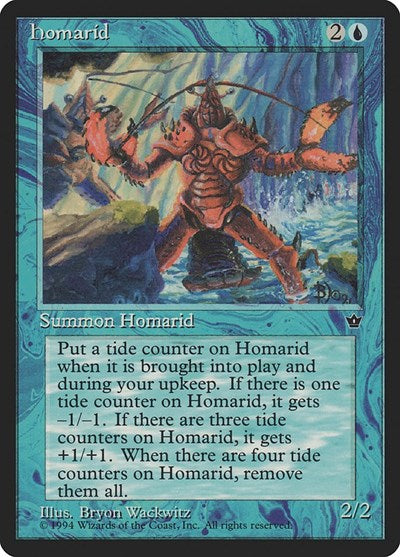 Homarid Wackwitz (FEM) #19d Common Fallen Empires Magic: The Gathering: 1994