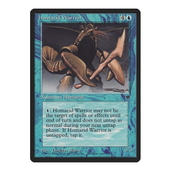 Homarid Warrior Shuler (FEM) #22c Common Fallen Empires Magic: The Gathering: 1994