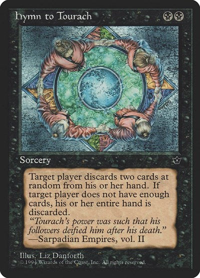 Hymn to Tourach Danforth (FEM) #38b Common Fallen Empires Magic: The Gathering: 1994
