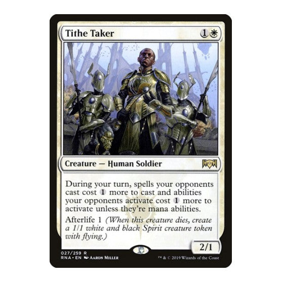 Tithe Taker (RNA) #27 Rare (Lightly Played) Ravnica Allegiance Magic: The Gathering: 2019