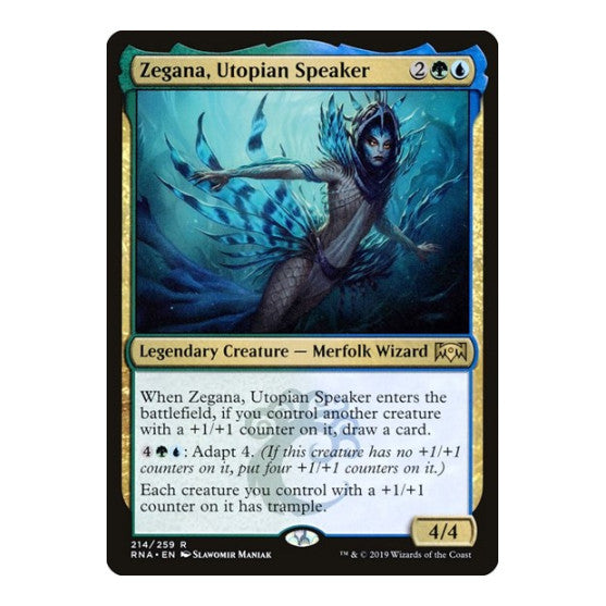 Zegana, Utopian Speaker (RNA) #214 Rare (Lightly Played) Ravnica Allegiance Magic: The Gathering: 2019