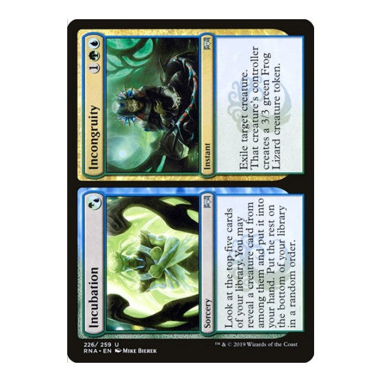 Incubation Incongruity (RNA) #226 Uncommon (Lightly Played) Ravnica Allegiance Magic: The Gathering: 2019