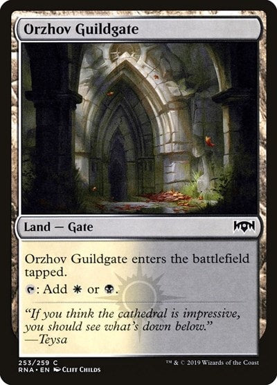 Orzhov Guildgate 253 (RNA) #253 Common (Lightly Played) Ravnica Allegiance Magic: The Gathering: 2019