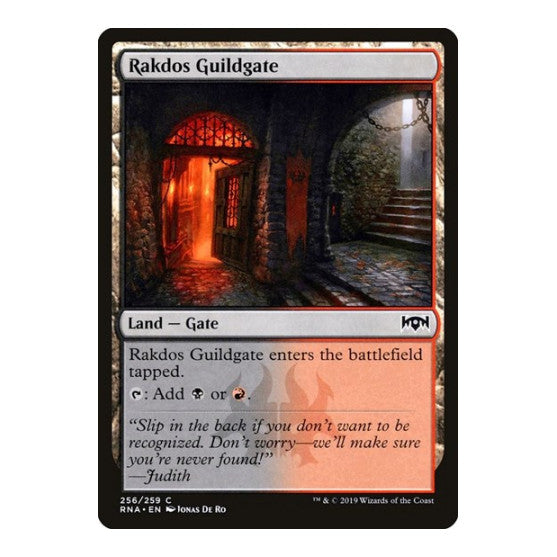 Rakdos Guildgate 256 (RNA) #256 Common (Lightly Played) Ravnica Allegiance Magic: The Gathering: 2019