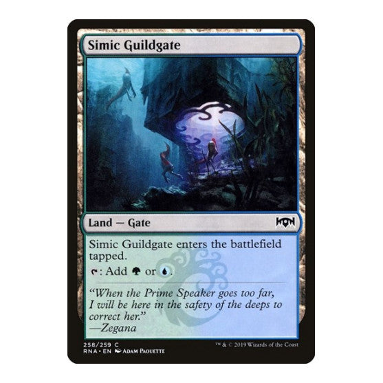 Simic Guildgate 258 (RNA) #258 Common (Lightly Played) Ravnica Allegiance Magic: The Gathering: 2019