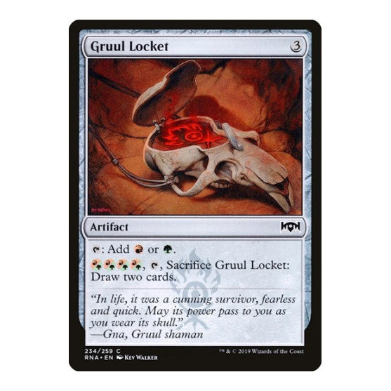 Gruul Locket (RNA) #234 Common (Lightly Played) Ravnica Allegiance Magic: The Gathering: 2019