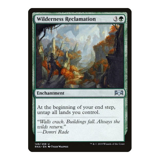 Wilderness Reclamation (RNA) #149 Uncommon (Lightly Played) Ravnica Allegiance Magic: The Gathering: 2019