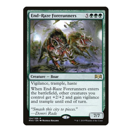 End Raze Forerunners (RNA) #124 Rare (Lightly Played) Ravnica Allegiance Magic: The Gathering: 2019
