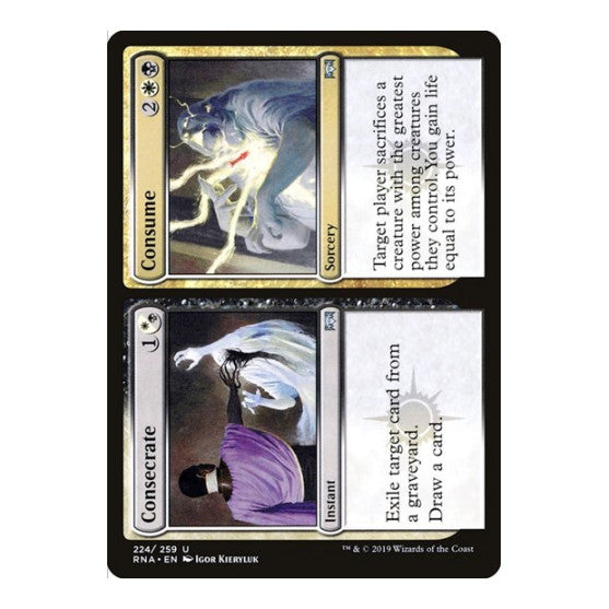 Consecrate Consume (RNA) #224 Uncommon (Lightly Played) Ravnica Allegiance Magic: The Gathering: 2019
