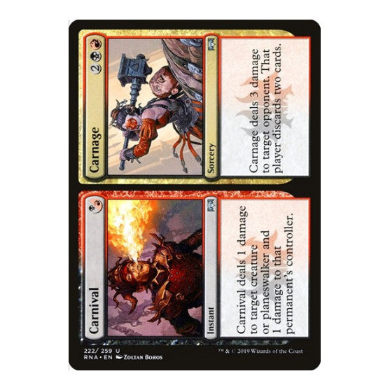 Carnival Carnage (RNA) #222 Uncommon (Lightly Played) Ravnica Allegiance Magic: The Gathering: 2019
