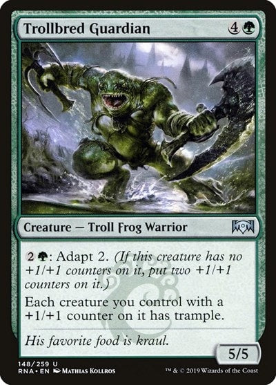 Trollbred Guardian (RNA) #148 Uncommon (Lightly Played) Ravnica Allegiance Magic: The Gathering: 2019