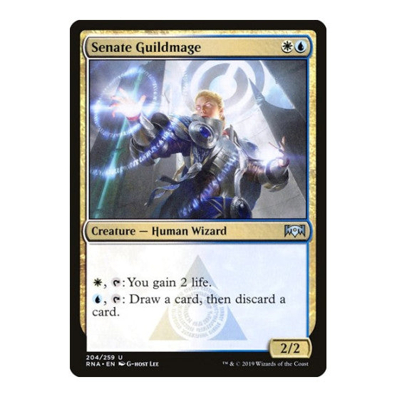 Senate Guildmage (RNA) #204 Uncommon (Lightly Played) Ravnica Allegiance Magic: The Gathering: 2019