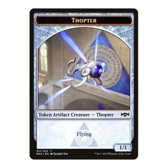 Thopter Token (RNA) #11 T (Lightly Played) Ravnica Allegiance Magic: The Gathering: 2019