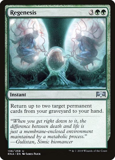 Regenesis (RNA) #136 Uncommon (Lightly Played) Ravnica Allegiance Magic: The Gathering: 2019