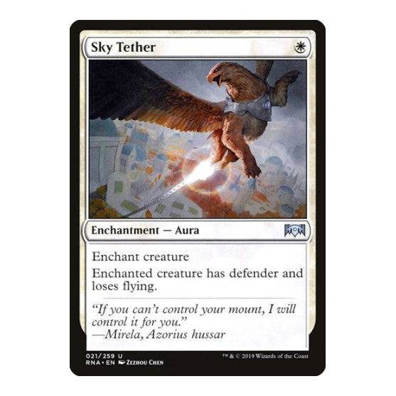 Sky Tether (RNA) #21 Uncommon (Lightly Played) Ravnica Allegiance Magic: The Gathering: 2019