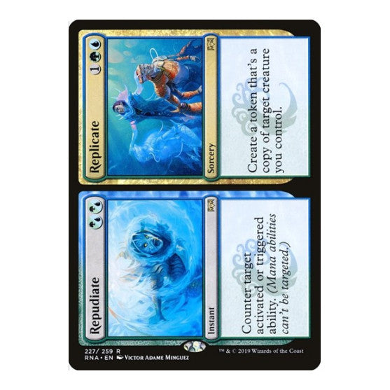 Repudiate Replicate (RNA) #227 Rare (Lightly Played) Ravnica Allegiance Magic: The Gathering: 2019