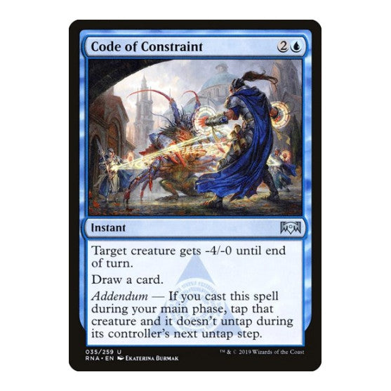 Code of Constraint (RNA) #35 Uncommon Ravnica Allegiance Magic: The Gathering: 2019