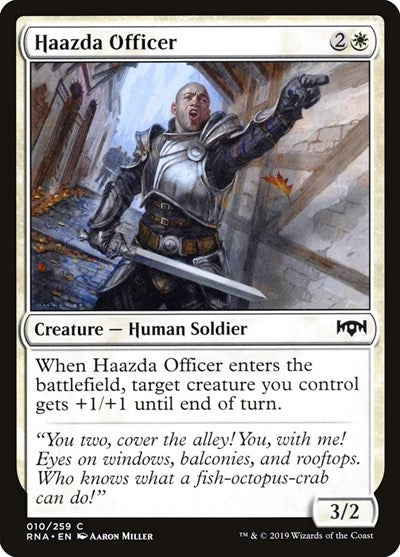 Haazda Officer (RNA) #10 Common (Foil Lightly Played) Ravnica Allegiance Magic: The Gathering: 2019