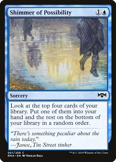 Shimmer of Possibility (RNA) #51 Common (Lightly Played) Ravnica Allegiance Magic: The Gathering: 2019