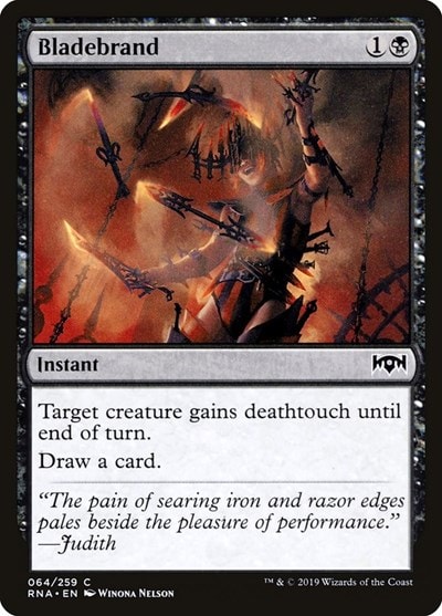 Bladebrand (RNA) #64 Common (Lightly Played) Ravnica Allegiance Magic: The Gathering: 2019