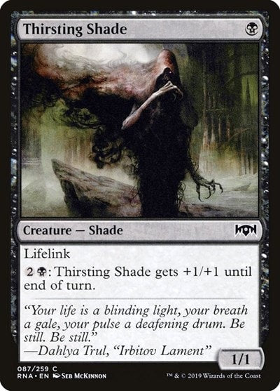 Thirsting Shade (RNA) #87 Common (Lightly Played) Ravnica Allegiance Magic: The Gathering: 2019
