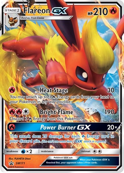 Flareon GX - SM171 (SMP) #SM171 Promo (Holofoil Near Mint) SM Promos Pokemon: 2016