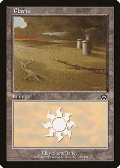 Plains 332 (MMQ) #332 Land Mercadian Masques Magic: The Gathering: 1999
