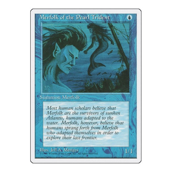 Merfolk of the Pearl Trident (4ED) #86 Common Fourth Edition Magic: The Gathering: 1995