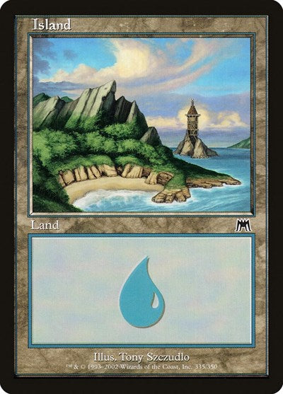 Island 335 (ONS) #335 Land (Moderately Played) Onslaught Magic: The Gathering: 2002