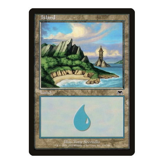 Island 335 (ONS) #335 Land Onslaught Magic: The Gathering: 2002