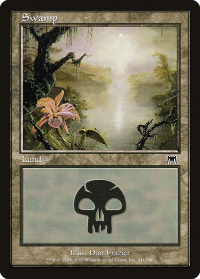 Swamp 341 (ONS) #341 Land (Heavily Played) Onslaught Magic: The Gathering: 2002