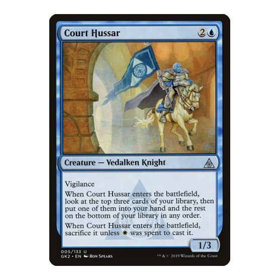 Court Hussar (GK2) #5 Uncommon (Lightly Played) Ravnica Allegiance: Guild Kits Magic: The Gathering: 2019