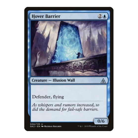 Hover Barrier (GK2) #6 Uncommon (Lightly Played) Ravnica Allegiance: Guild Kits Magic: The Gathering: 2019
