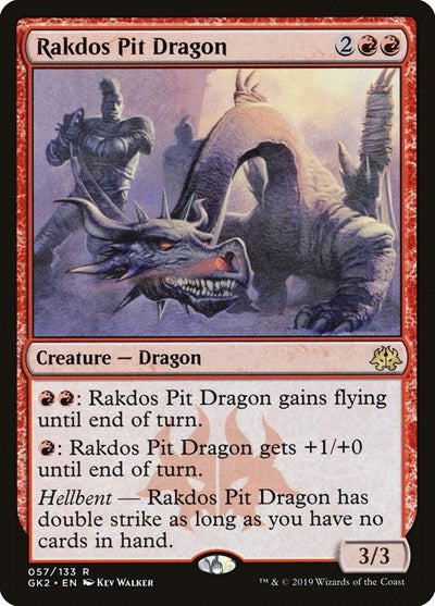 Rakdos Pit Dragon (GK2) #57 Rare (Moderately Played) Ravnica Allegiance: Guild Kits Magic: The Gathering: 2019