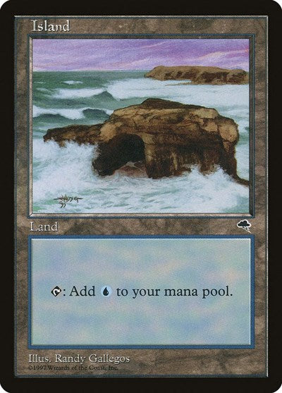 Island Crashing Waves (TMP) #336 Land Tempest Magic: The Gathering: 1997