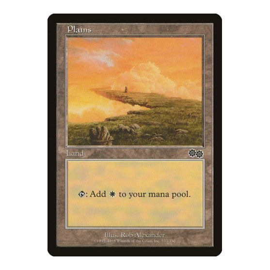 Plains (333) (USG) #333 Land (Moderately Played) Urza's Saga Magic: The Gathering: 1998