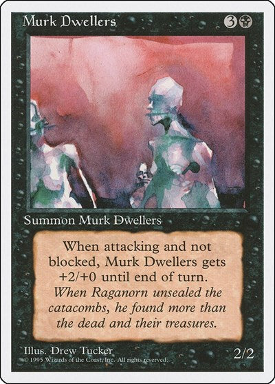 Murk Dwellers (4ED) #148 Common (Lightly Played) Fourth Edition Magic: The Gathering: 1995