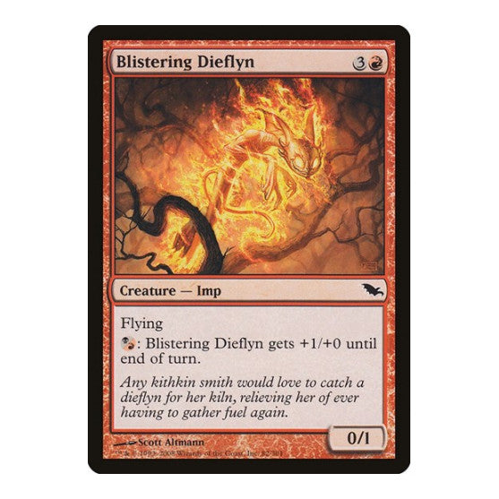 Blistering Dieflyn (SHM) #82 Common (Moderately Played) Shadowmoor Magic: The Gathering: 2008