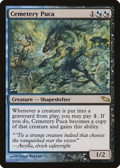 Cemetery Puca (SHM) #158 Rare (Moderately Played) Shadowmoor Magic: The Gathering: 2008