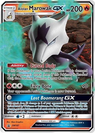 Alolan Marowak GX - SM187 (SMP) #SM187 Promo SM Promos Pokemon: 2016