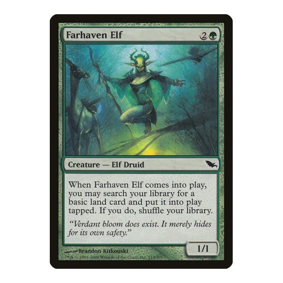 Farhaven Elf (SHM) #113 Common Shadowmoor Magic: The Gathering: 2008