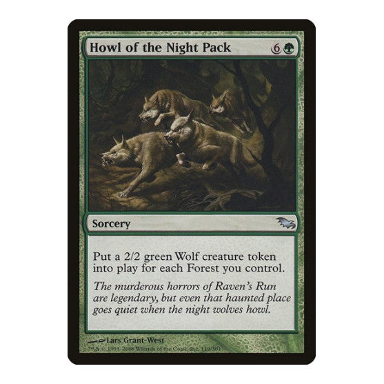 Howl of the Night Pack (SHM) #119 Uncommon (Lightly Played) Shadowmoor Magic: The Gathering: 2008