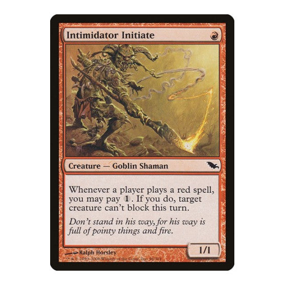 Intimidator Initiate (SHM) #96 Common Shadowmoor Magic: The Gathering: 2008