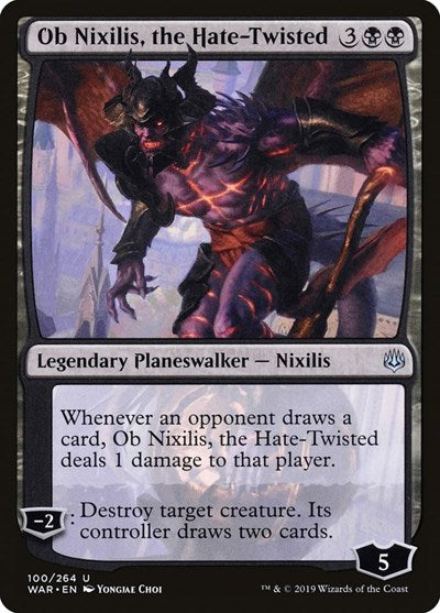Ob Nixilis the Hate Twisted (WAR) #100 Uncommon (Lightly Played) War of the Spark Magic: The Gathering: 2019
